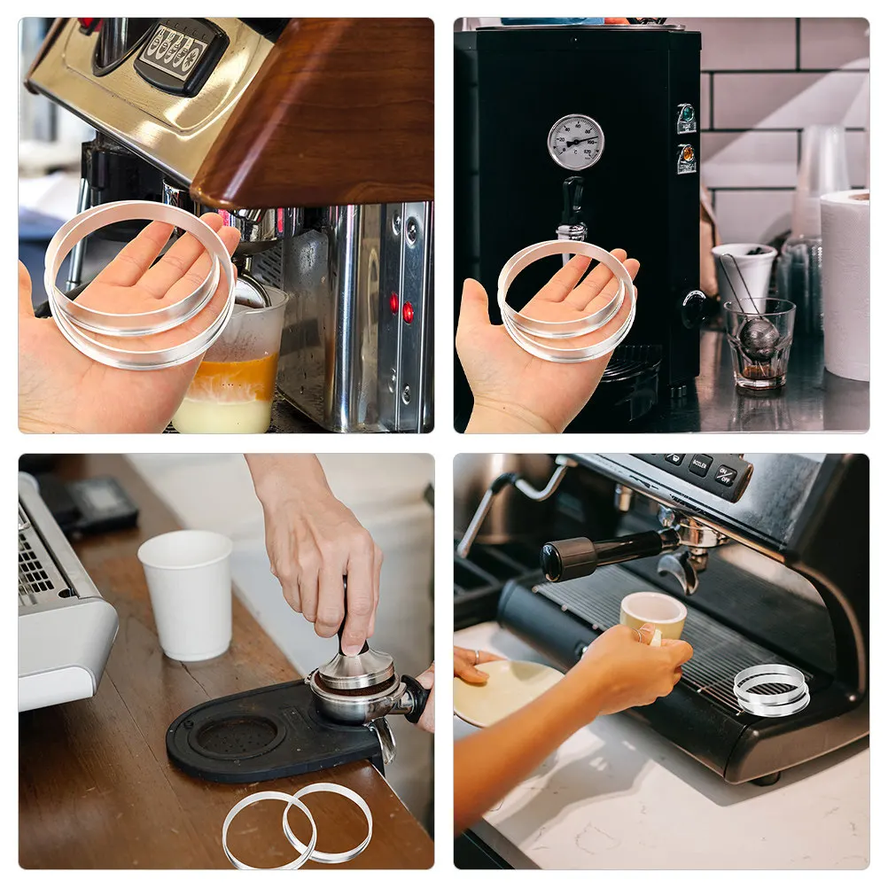Sealing Machine Aluminum Ring 90mm Cup Collar for Sealer Durable Milk Tea Coffee Bar Precise Caliber Firm Beauty