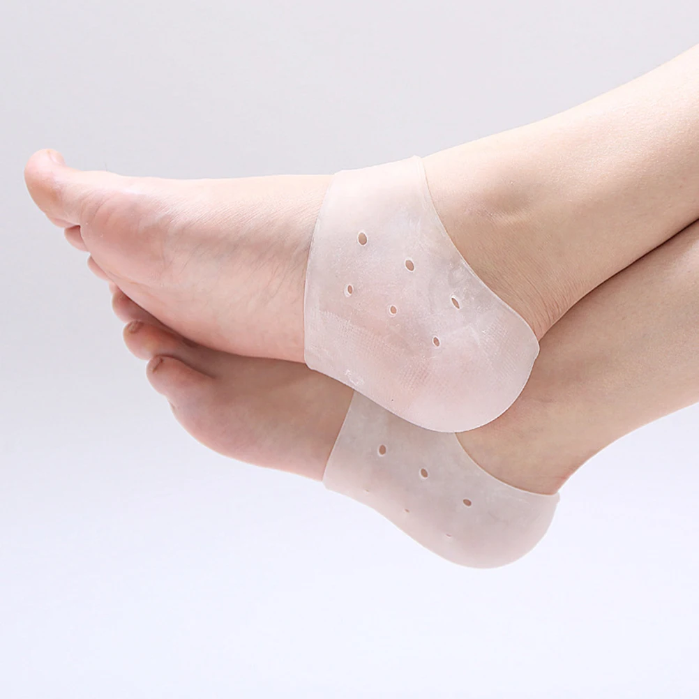 

Heel Sleeve Support Silicone Gel Cushion Air Circulation Plantar Fasciitis Relief Moisturizing Anti crack Comfort Fit Shoes heel