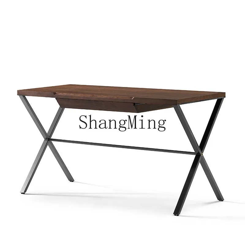 

SM new simple style desk high sense solid wood desk modern bedroom workbench