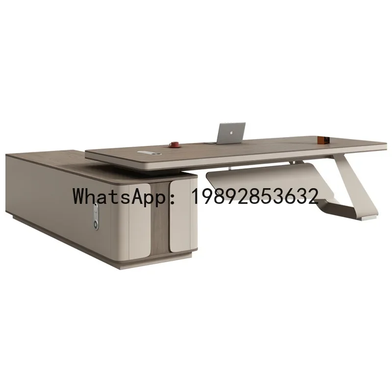 H5.18 executive desk, office desk, CEO desk, executive table, office furniture, manager desk view 5