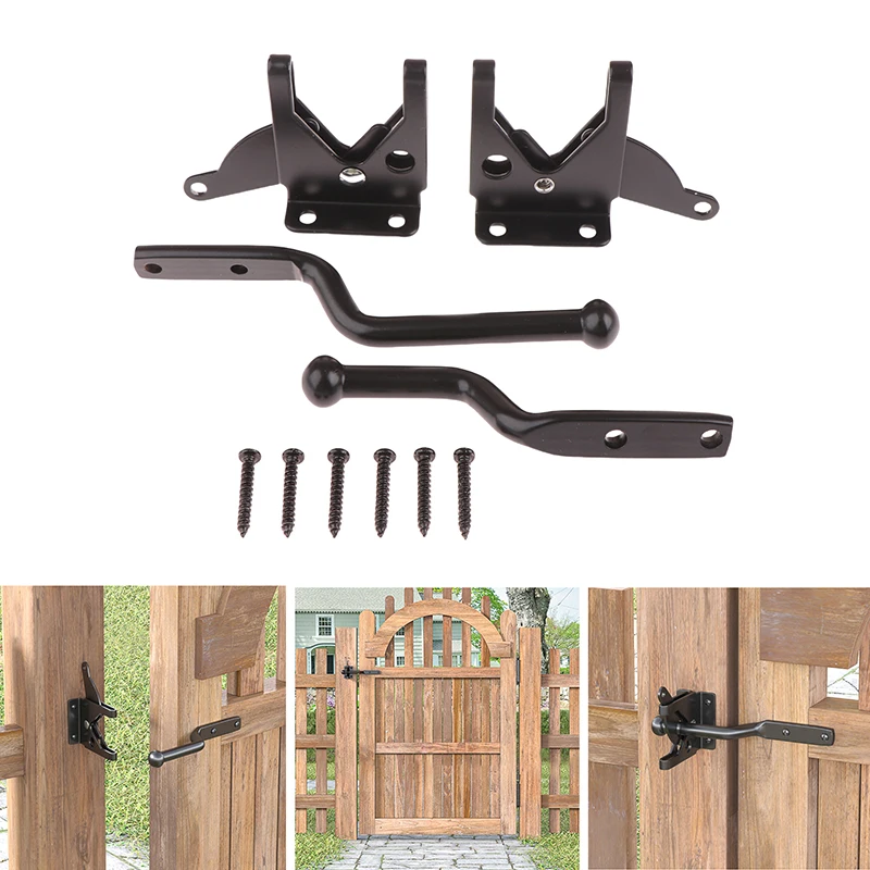 Self-Locking Automatic Gravity Lever Fence Latch Hinges For Yard Doors Latch Door Latch