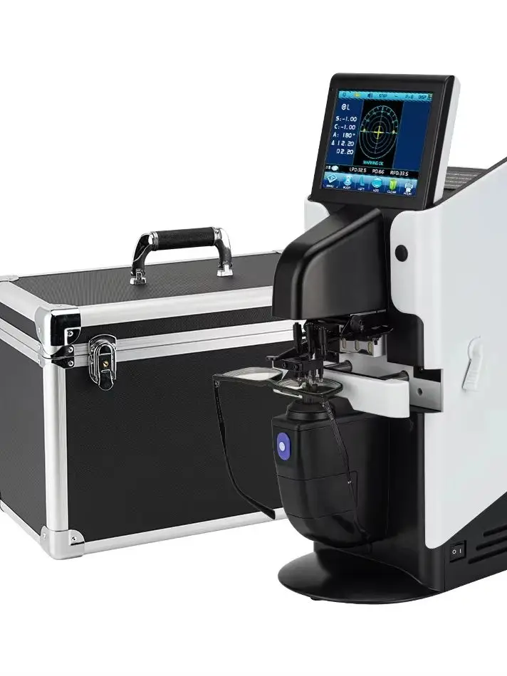 NEW VISION Optical Equipment Auto Lensmeter JD-2600B Lensometer Focimeter PD UV Test with Touch Screen Instrument Digital  Box