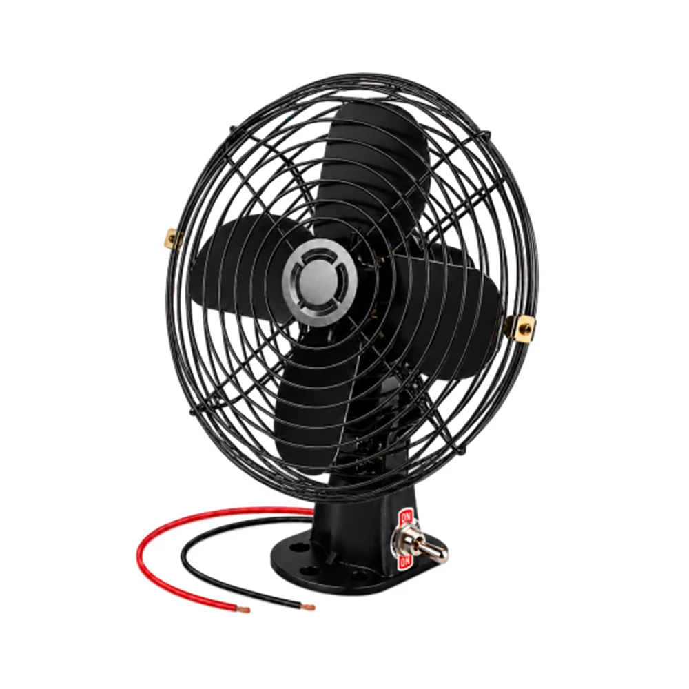 Car Metal Cooling Fan For most vehicles using 12 V DC power system 15.2 cm / 6 inch or 20.3 cm / 8 inch Durable accessories