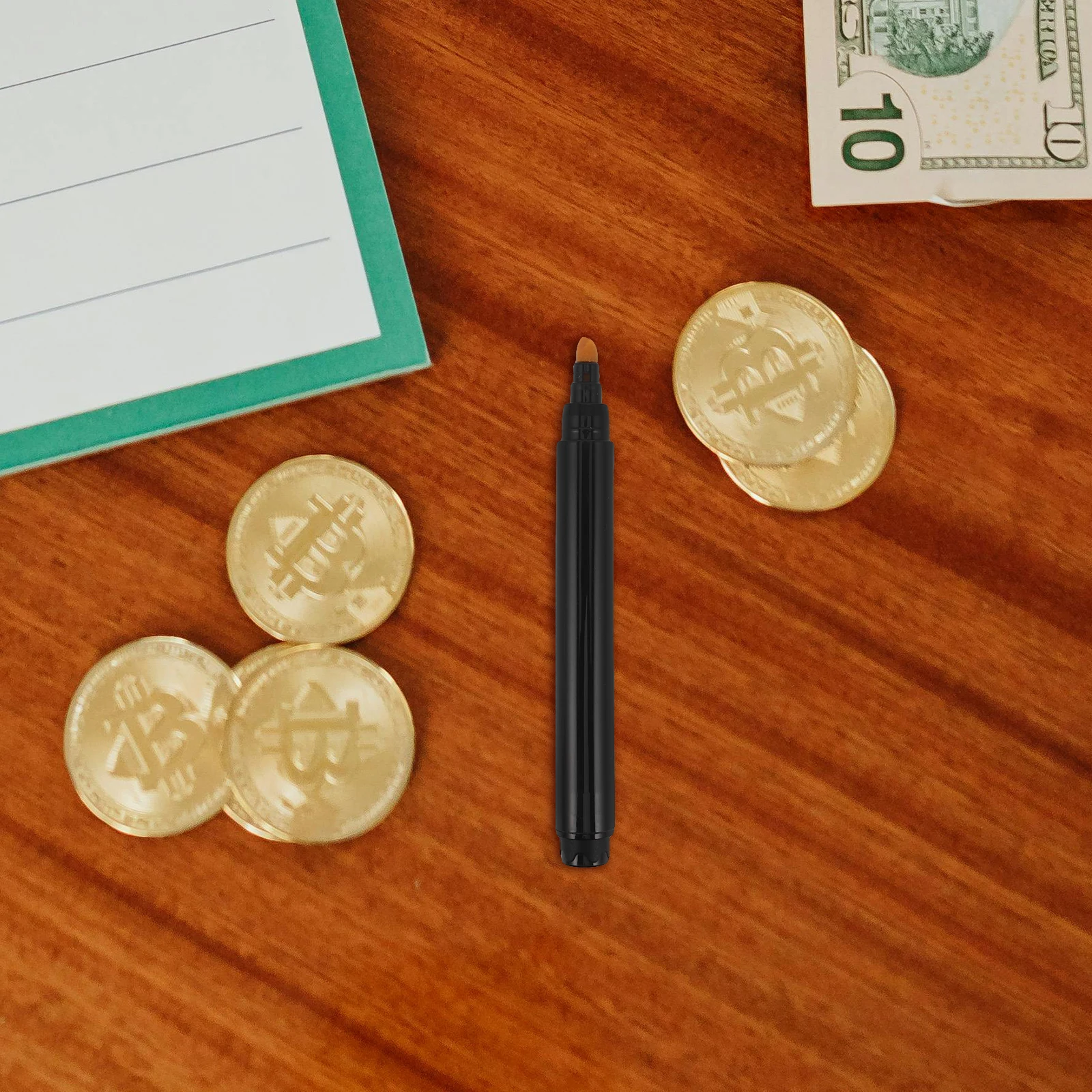 

4Pcs Cash Security Marker Pen Counterfeit Slant Tip Money Checker Banknote Authenticity Verification Tester