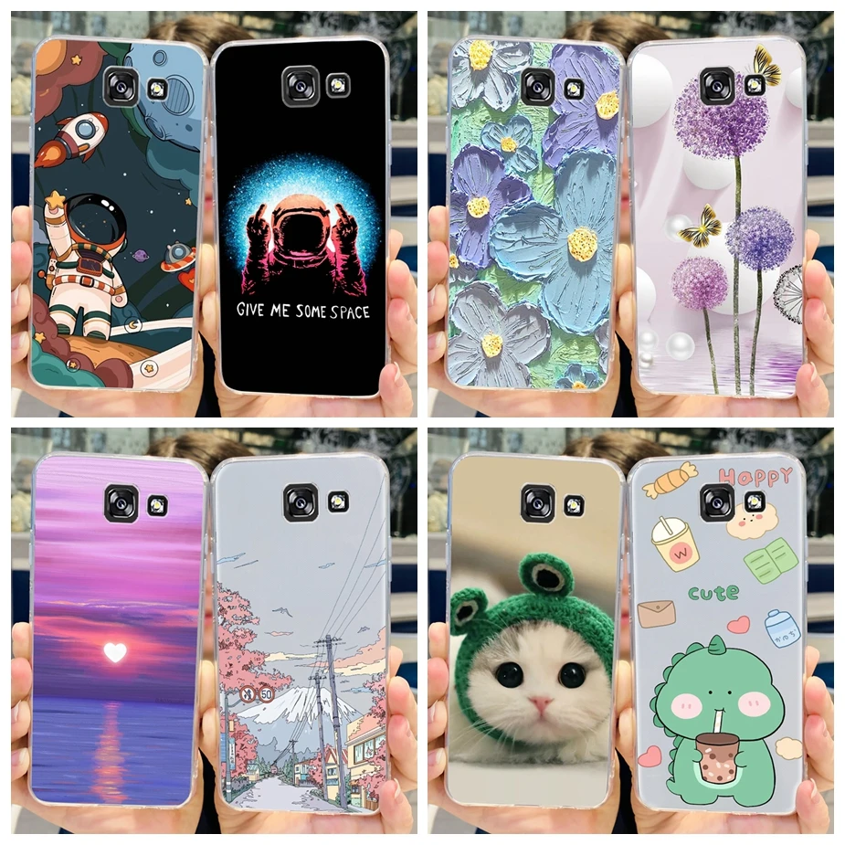 For Samsung Galaxy A5 2017 Case Cute Painted Cover Soft Silicone Phone Case For Samsung A5 2016 2017 A510F A520F Back Cover Capa