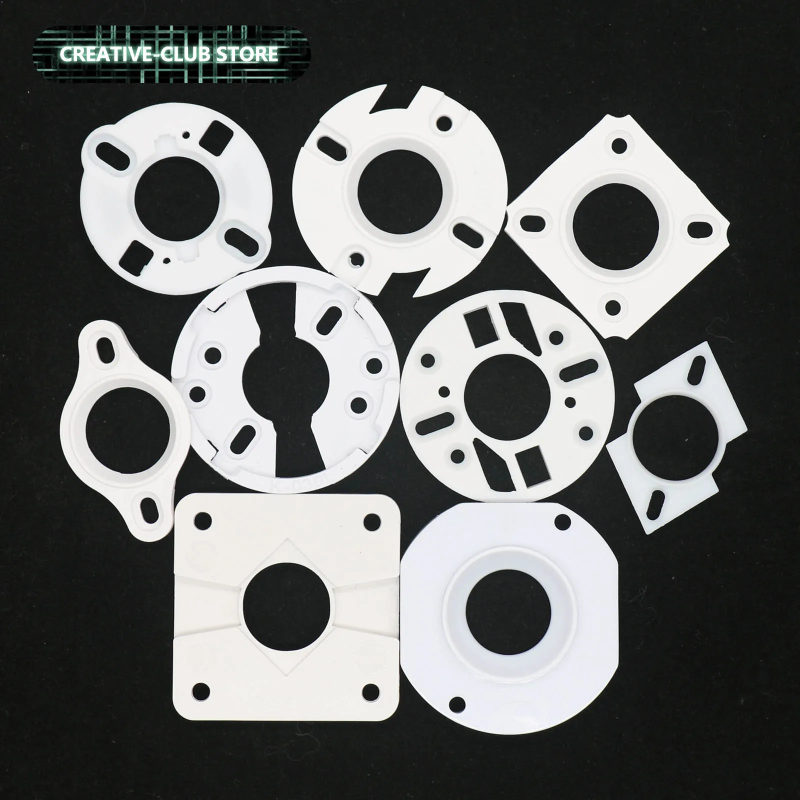 50pcs 13x13mm 19x19mm LED Original PC COB Supporting Holder Plastic Mounting Plate DIY for Spotlight Downlight Track Lamp Bulbs