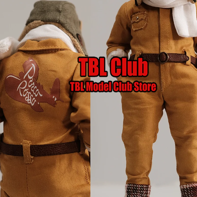 

1/12 Scale Vintage Aviation Flight Suit‌ Male Clothes Retro Pilot Jumpsuit‌ For NOTTAA 6-inch Action Figure Soldier KAI LAB NOTA