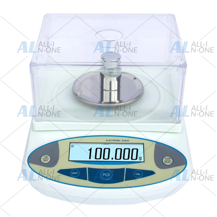 500gx0.001g Electronic Balance Scale with Windshield High Precision Laboratory Solid Analytical Digital Precision Balance Scale