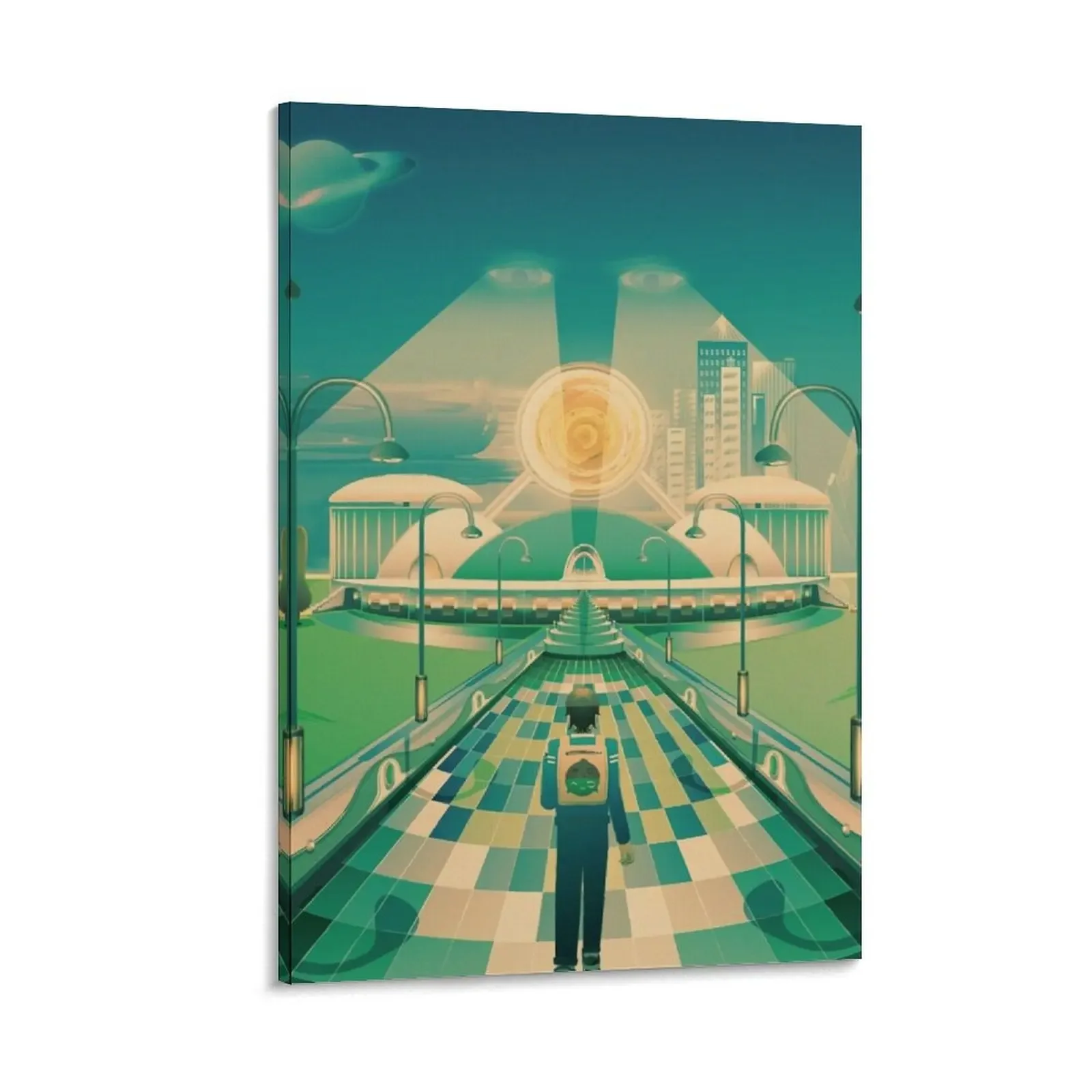 

Blurry World Centre Canvas Painting ornaments for home anime poster art mural