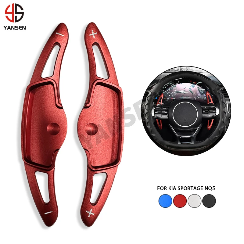 Shift Paddles For Kia MQ4 Sportage NQ5 Car Steering Wheel Extension Shifter Sticker