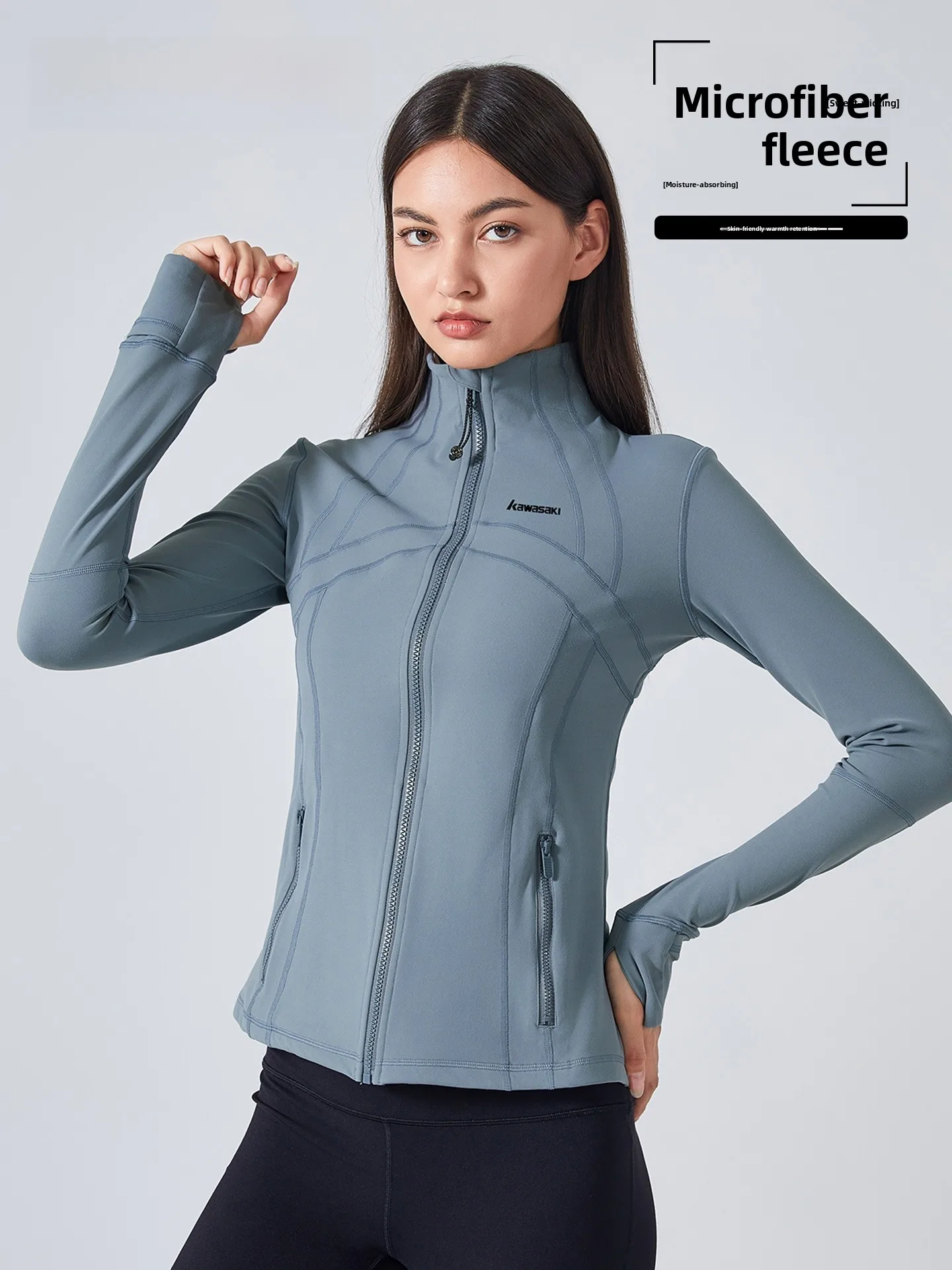 

Outdoor Yoga Fitn Sportswear Spring Autumn Women's Training Slim Fit Running Top Breathable Nylon Spandex