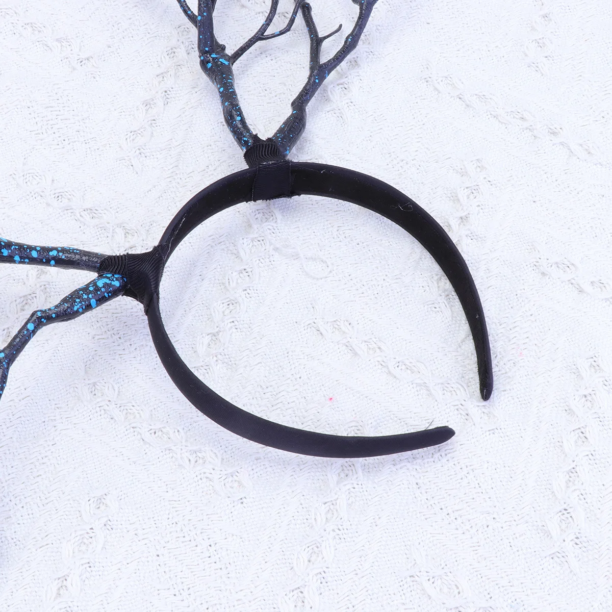 

Blue Simulation Antlers Headband Decorative Hair Accessories Masquerade Party Christmas Halloween Carnival Gift for Women