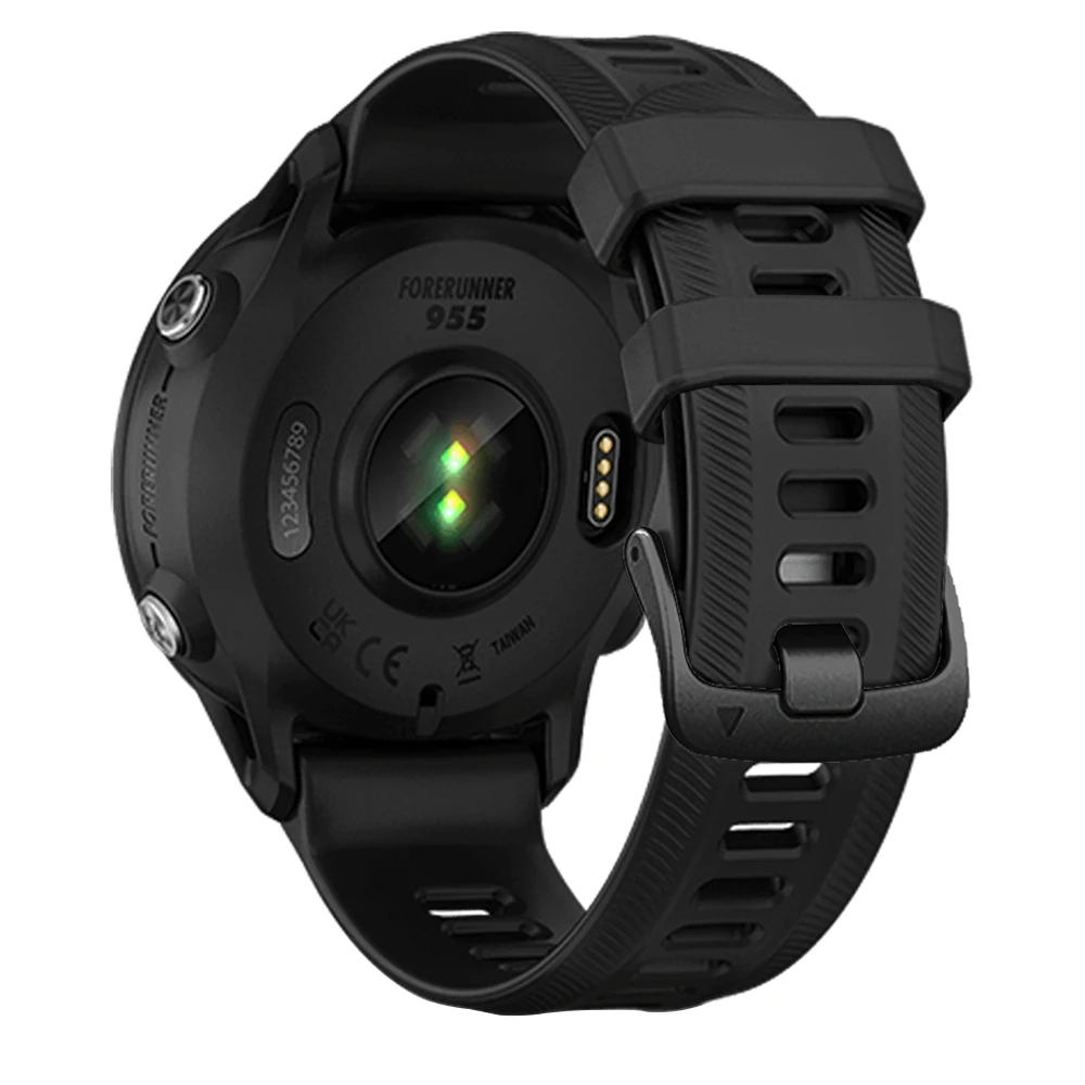 Pulseira de Silicone Original para Garmin Forerunner955 Smartwatch, Pulseira Oficial, Cinto de Pulseira, Substituível, 955