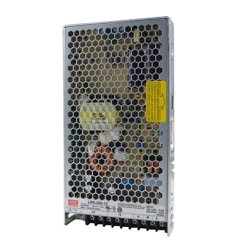 200W 12V 17A Single Output Meanwell Switching Power Supply LRS-200-12 for Led Lighting