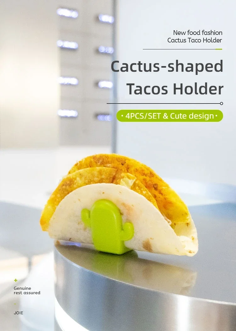 12 Supports à Tacos Plastique Rigides - Pour Tortillas Fines Et épaisses - Présentoir Fête Mexicaine - 10