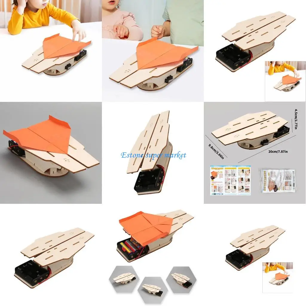 

090B Hands On Science Project Paper Plane Catapult for School and Family Funny