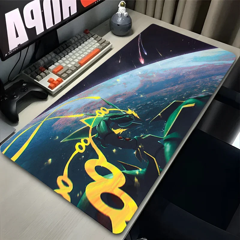 

Anime peripheralsapan Anime Green Dragon Clouds Mouse Pad PC J R-rayquaza Mousepad Laptop P-pokemons Gamer Cabinet Keyboard Rug