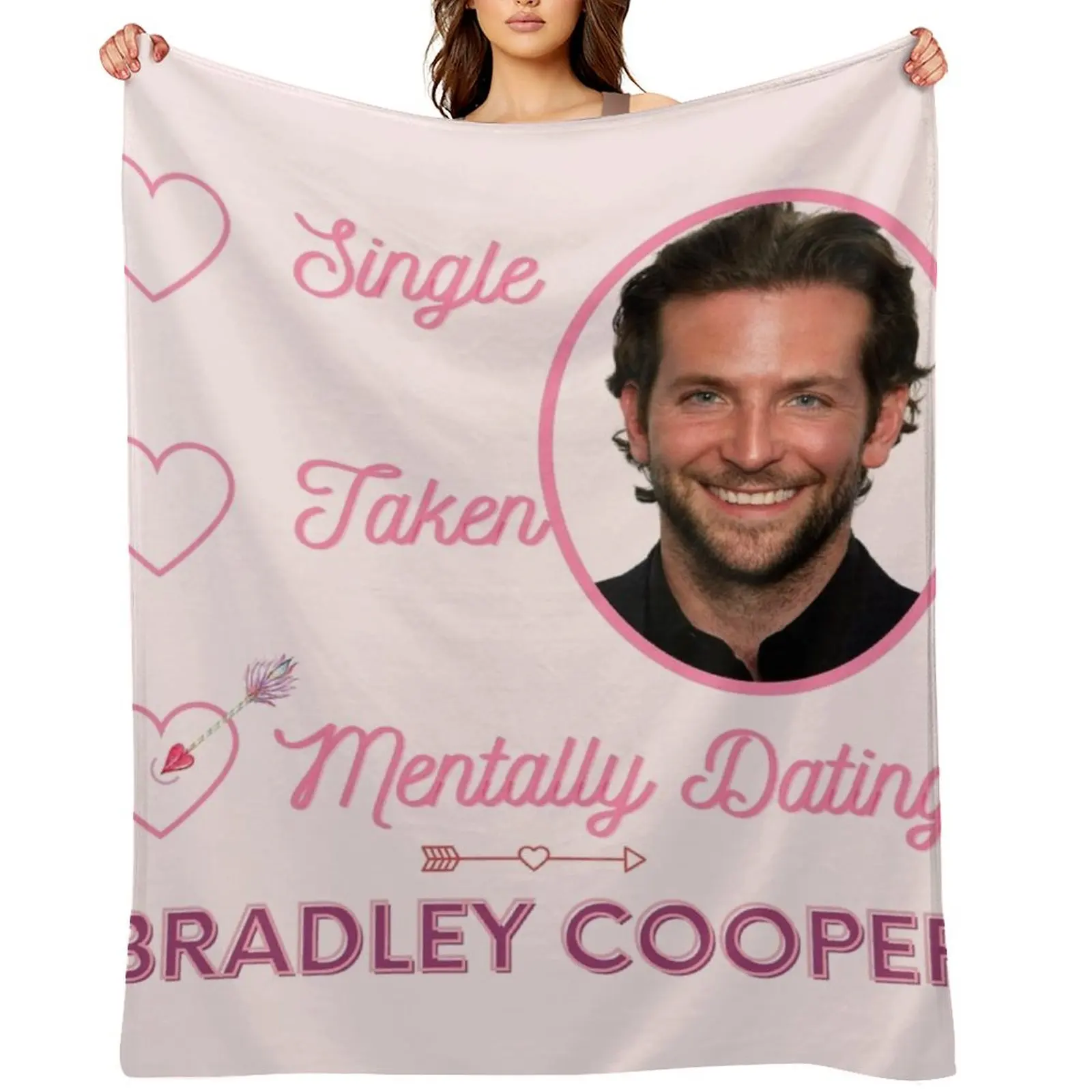 Mentally Dating Bradley Cooper Throw Blanket for sofa Decorative Sofas Moving Polar funny gift Furry Blankets