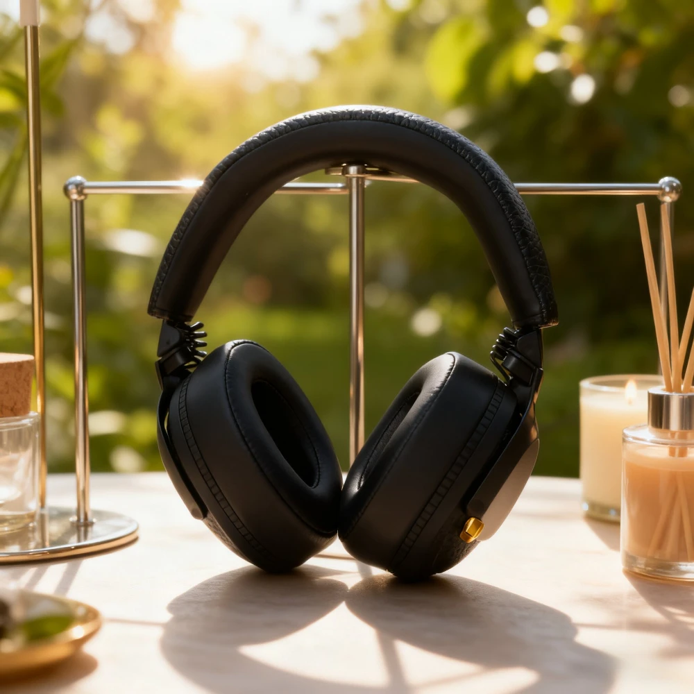 سماعة بلوتوث جلدية كلاسيكية من الجيل الثاني من ماليزيا مع جودة صوت مريحة للارتداء