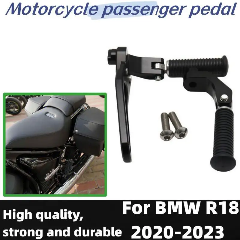 CNC Pedal kaki pijakan kaki penumpang belakang sepeda motor aluminium Pedal untuk BMW R18 2020-2023