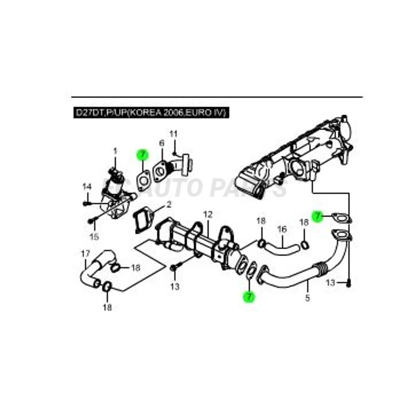 Original  EGR Valve For SSANGYONG  REXTON / REXTON II DIESEL  2006+  EGR/DW/006A