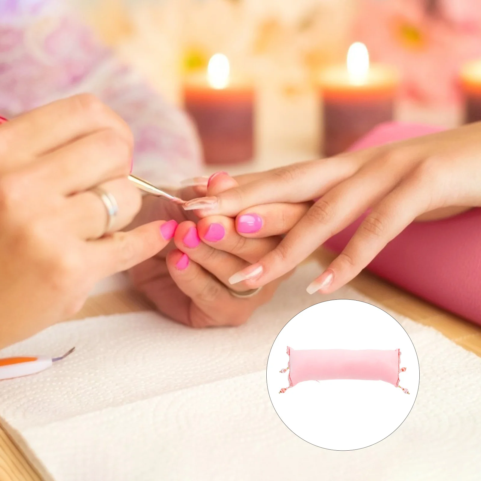 

Nail Pillow Hand Rest Supple Comfortable Manicure Cushion Hand Holder Nail Art Wrist Rest Salon Accessory Manicure Pad