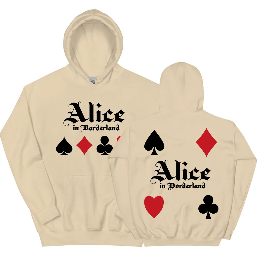 

Unisex Streetwear Alice in Borderland Season 3 Printing Hoodies Fashion Film Graphic Printing Sweatshirts Long Sleeve Hooded Top