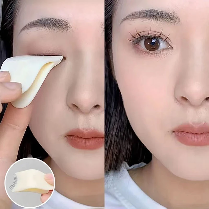 Pasta Strumenti di bellezza per ciglia finte Applicatore per ciglia finte Pinzette Mascara Ciglia Clip Aiuta Ciglia Bigodino Strumento per trucco cosmetico