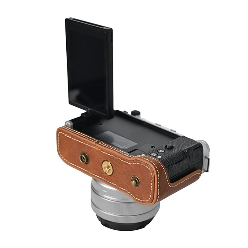 

AAAEL-For Fujifilm X-M5 Synthetic Leather Camera Base Body Cover Kit Case Protector 15-45Mm F/3.5-5.6 Can Be Disassembled