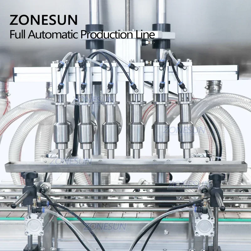 ZONESUN ZS-FAL180A3 Full Automatic Liquid Water Perfume Paste Cream Filling Machine Bottle Capping Machine for Production Line