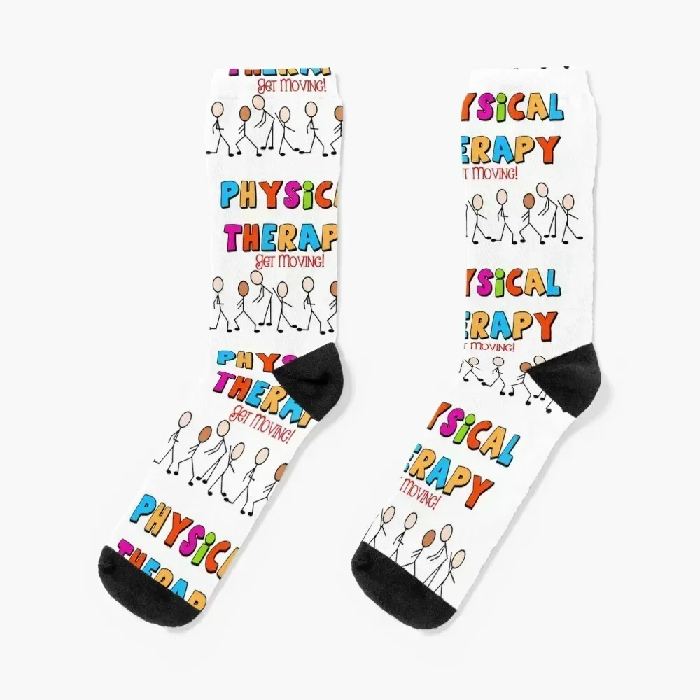 

Physical Therapy Get Moving Socks winter gifts snow funny sock gifts Men's Socks Women's