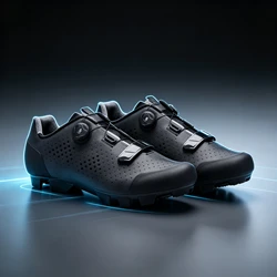 Santic Cycling MTB Shoes Men Professional Mountain Bike Lock MTB Cycling Shoes Accessories Breathable Self-Locking Shoes