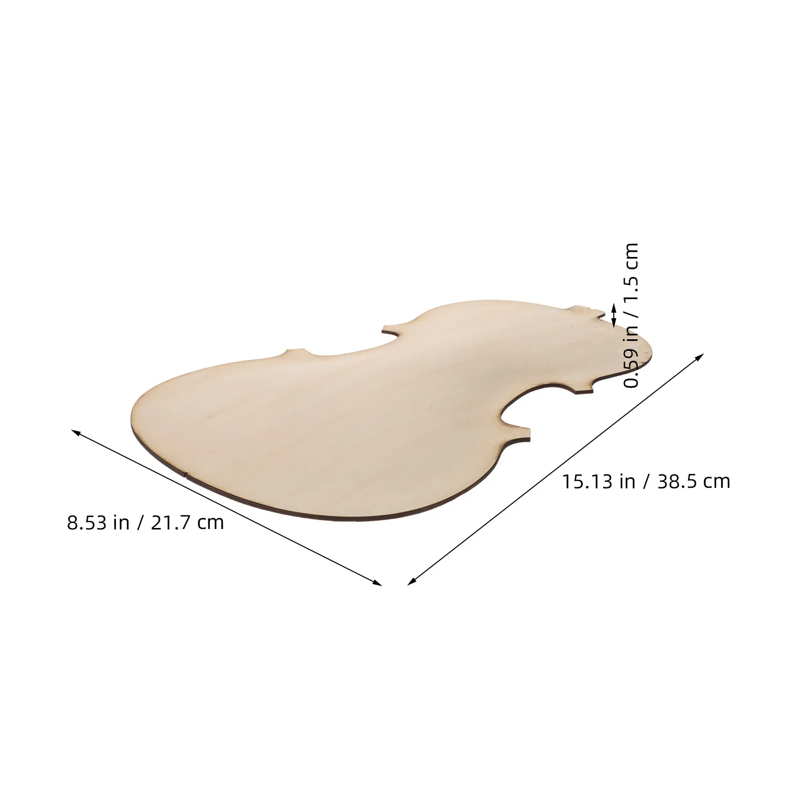 Unfinished Violin Back Plate Wood Body Panel Full Size Violin Making Supply Instrument Restoration Luthier DIY Accessory