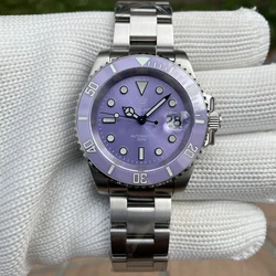 STEELDIVE SD1953 Romantic Purple Classic Business Men's Calendar Waterproof Super Luminous Japanese Imported NH35 Movement Watch