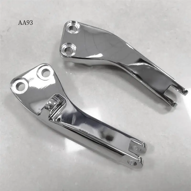 

AA-Chrome Passenger Foot Peg Mount Bracket Parts For Dyna Super & Wide Glide 06-17