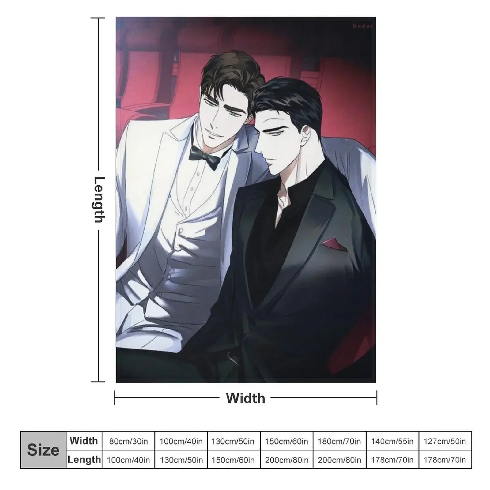 Jin Cheong Woo & Matthew Rayner Under The Green Light Manhwa Throw Blanket Extra Large Throw Decorative Sofa Blankets