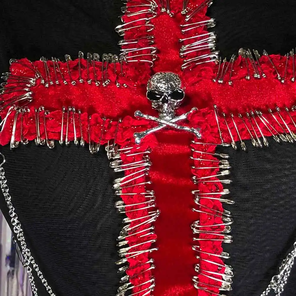 

Топ в стиле E-Girls, готика, эко-фестиваль, 90-е, Y2K, эмо, гранж, кросс, 2025, для подростков, Харадзюку, ручная работа, кавайи, пин, панк-рок