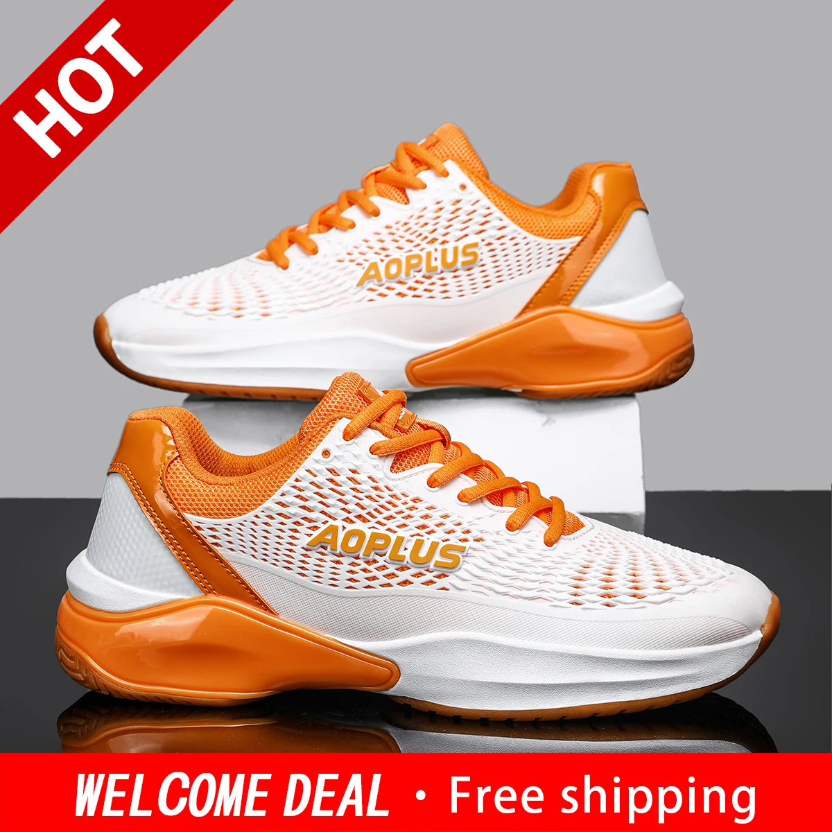 Men Professional Tennis Shoes Breathable Mesh Non-slip Rubber Sole Sneakers Court Training Zapatillas De Tenis Hombre Mujer