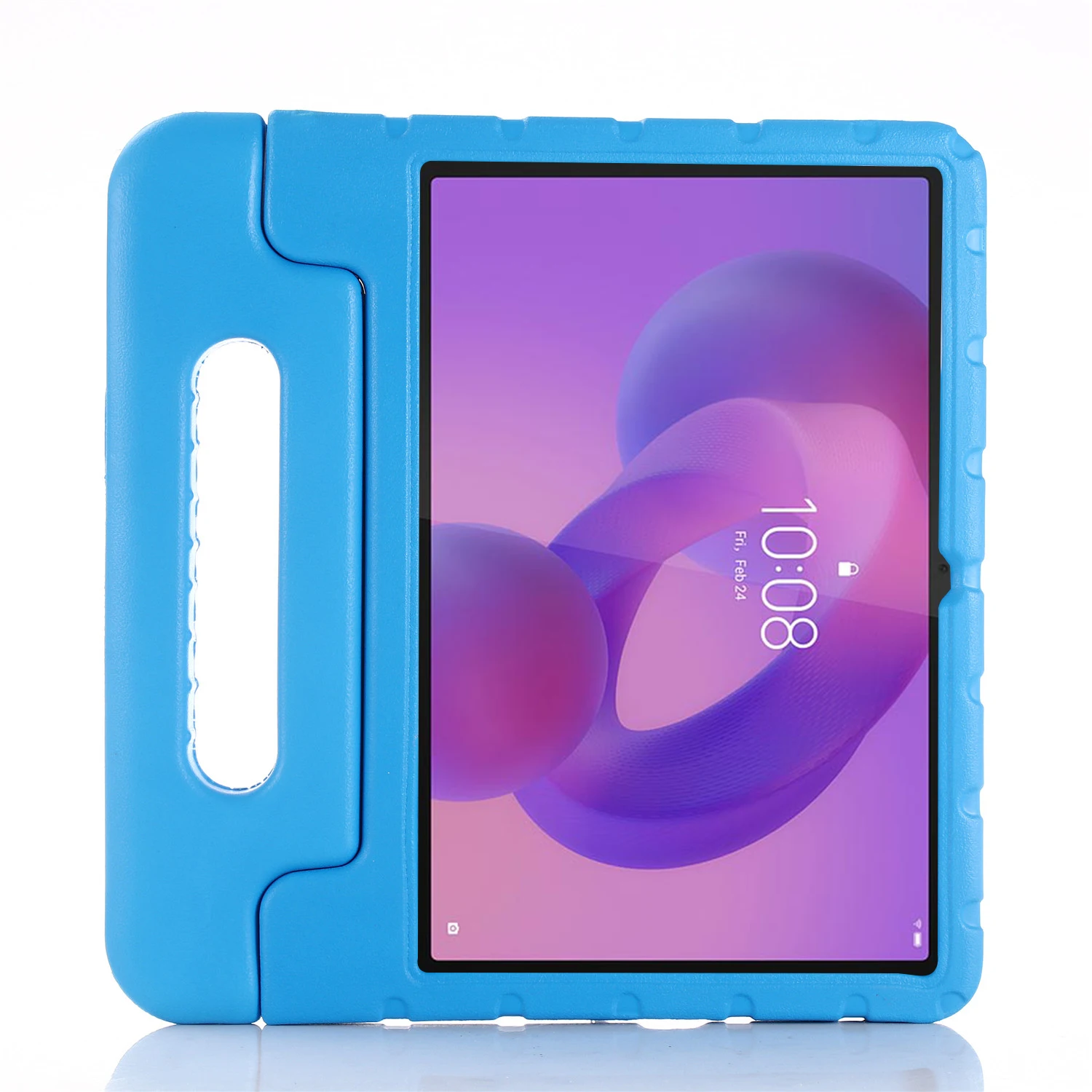 For Lenovo Tab TB311FU EVA Case Kids-Friendly Handle Tablet Cover with Kickstand - Blue