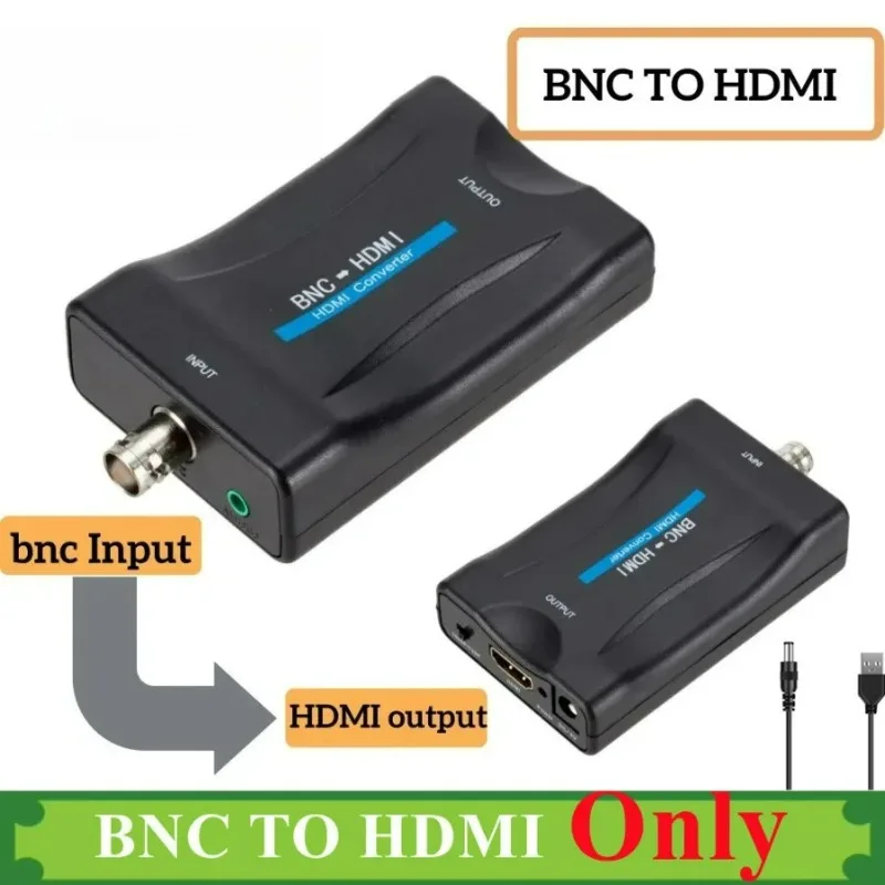 

Hook Security Camera DVRs Surveillance BNC To HDMI-Compatible Converter Adapter Female CVBS BNC HD Coax 1080P Output HDCP