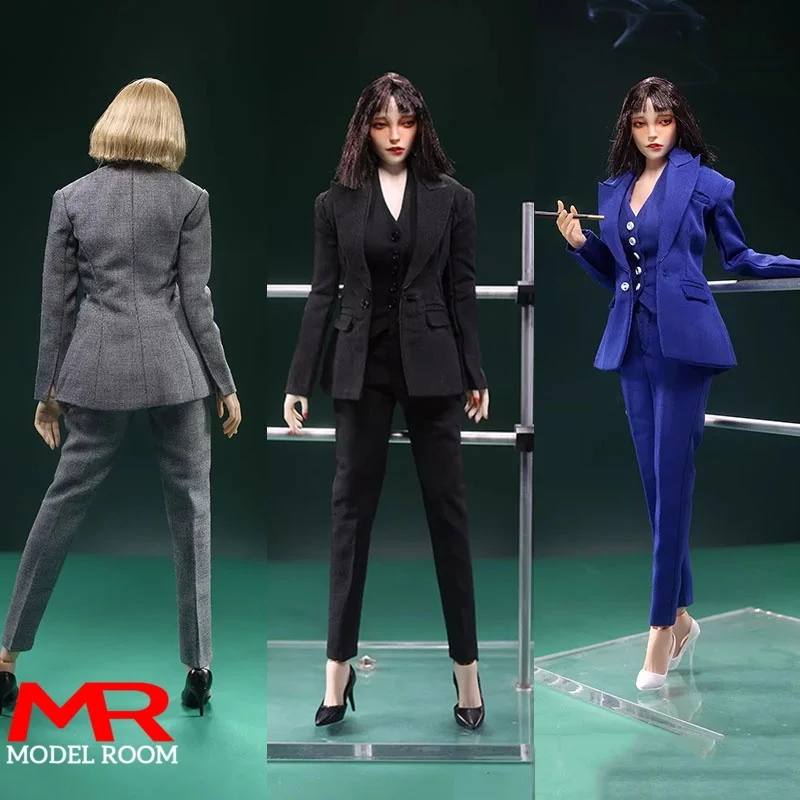 

JO23X-07 1/6 Scale Office Lady OL Slim Fitting Formal Suit Set Clothes Model Fit 12'' Female Sodier Action Figure Body