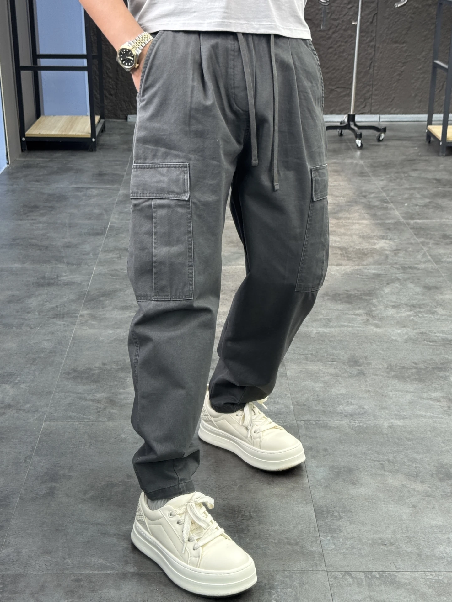 

Svip мужские повседневные хлопковые рабочие брюки Slim Fit с широкими штанинами, удобные весенне-осенние цвета, модные и хапонские