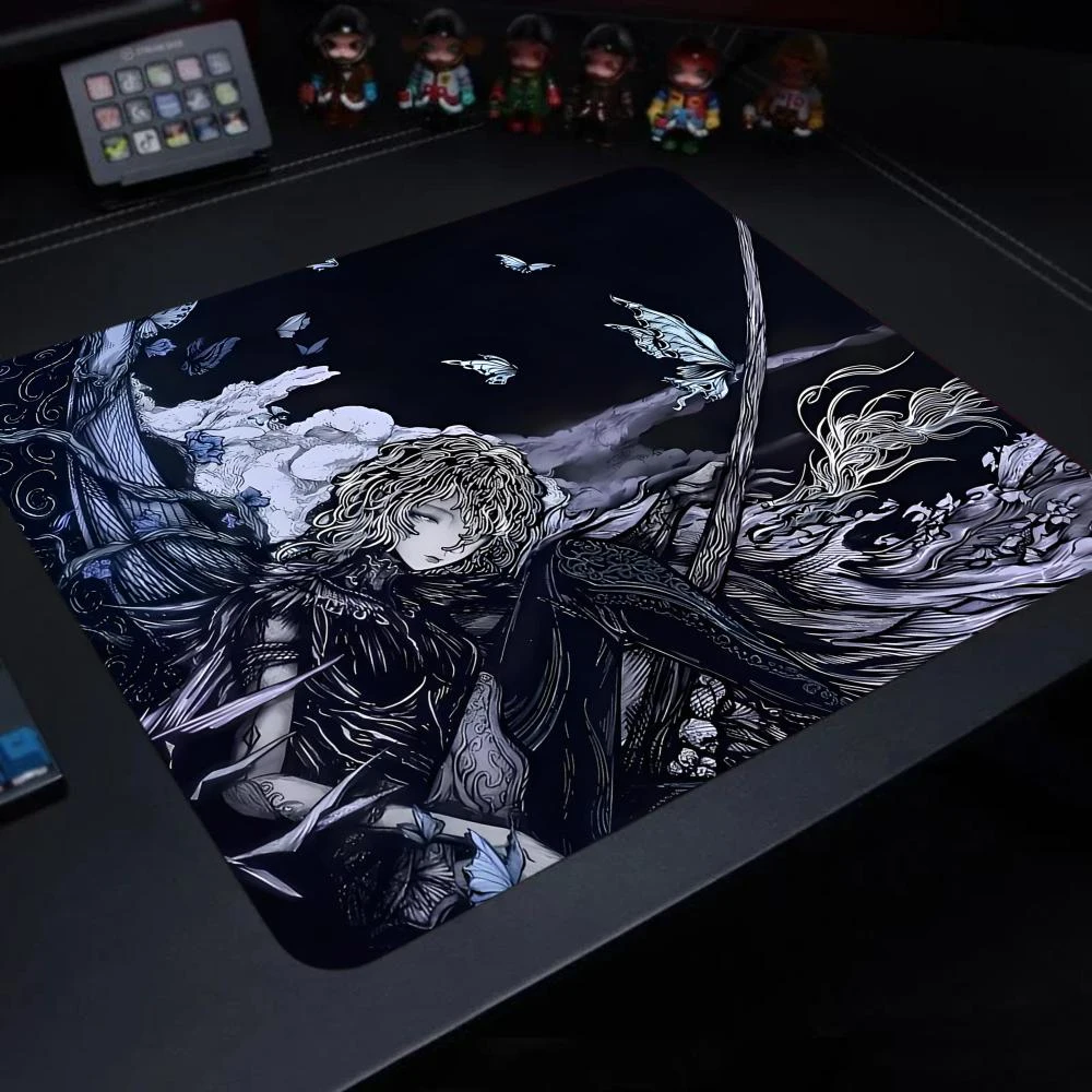 Blue Butterfly Mouse Pad XS Gaming Accessories Gabinete PC Gamer Computer Keyboard Mat Laptop Aesthetic Creative Anime Mousepad