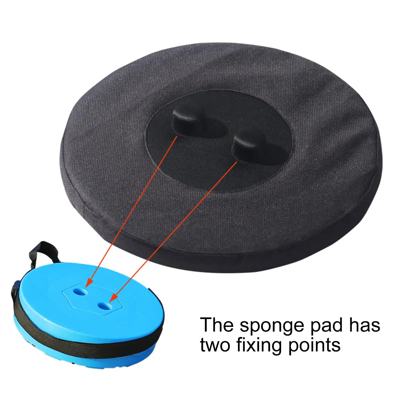 Extendable Stool Seat Cushion Oxford Cloth Travel Cushion Portable Seat Pad with Elastic Straps for Camping Fishing Outdoor