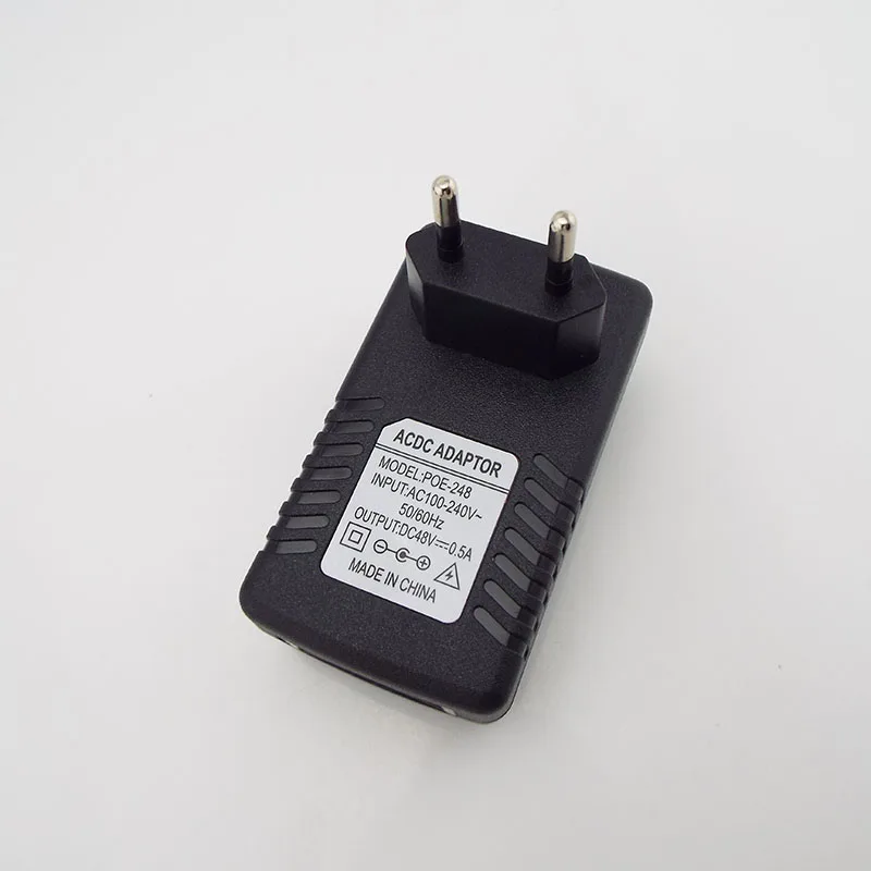 DC 48V 0.5A 24W Poe Power Supply Adapter Injector Switch For Wifi Wall Plug IP Camera CCTV Surveillance US/EU Plug C6
