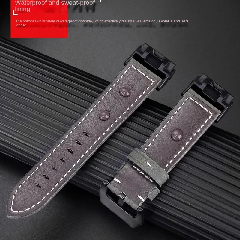 ヴィンテージレザー交換用時計ストラップカシオ G-Shock マスター G マッドマスター GG-1000 GWG-100 GSG-100 時計バンドブレスレットブラック