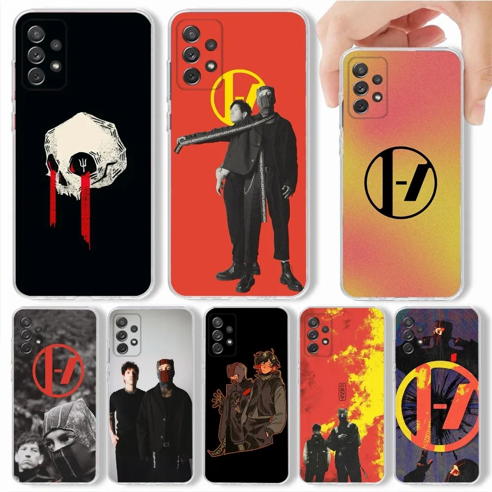 T-Twenty one pilots Phone Case For Samsung,Galaxy,S20,S21,S22,S23,Fe,Lite,Plus,Ultra Note Shell