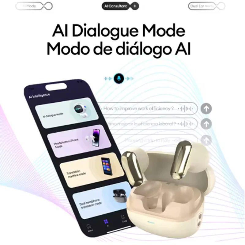 Erazer True Wireless Bluetooth 5.3 Наушники HiFi Стерео Спортивные Игровые TWS Наушники с защитой от пота для утреннего бега Мобильные игры