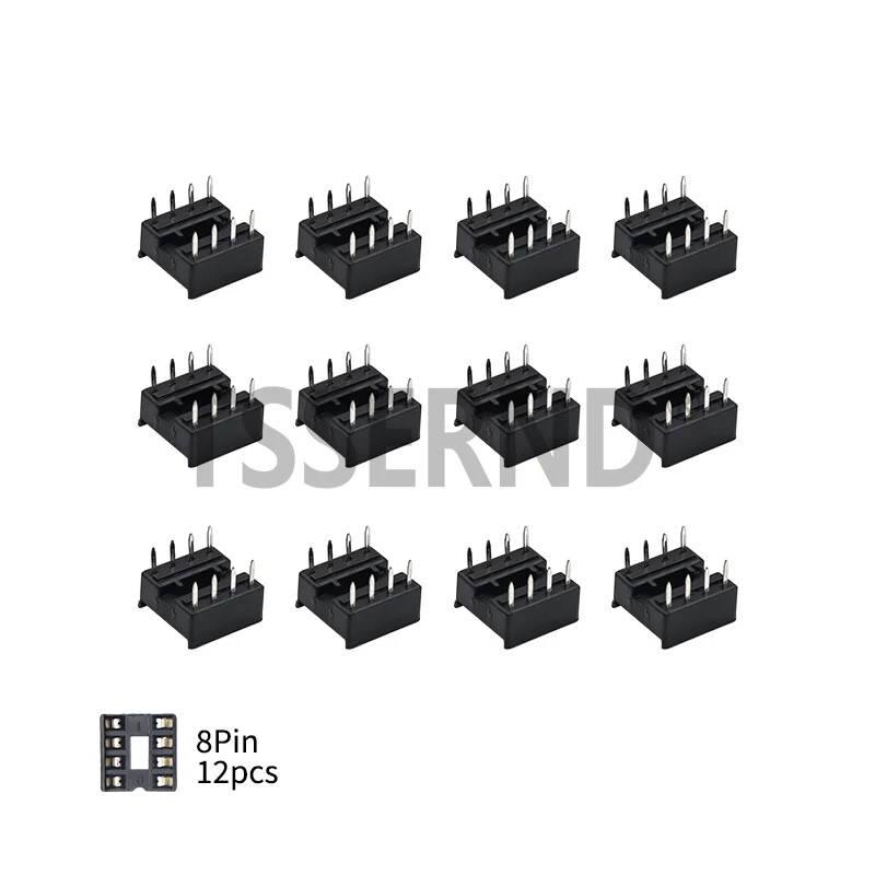 66PCS/Set DIP IC Sockets Adaptor Solder Type Kit 6,8,14,16,18,20,24,28 pins Integrated circuit IC Chip Socket