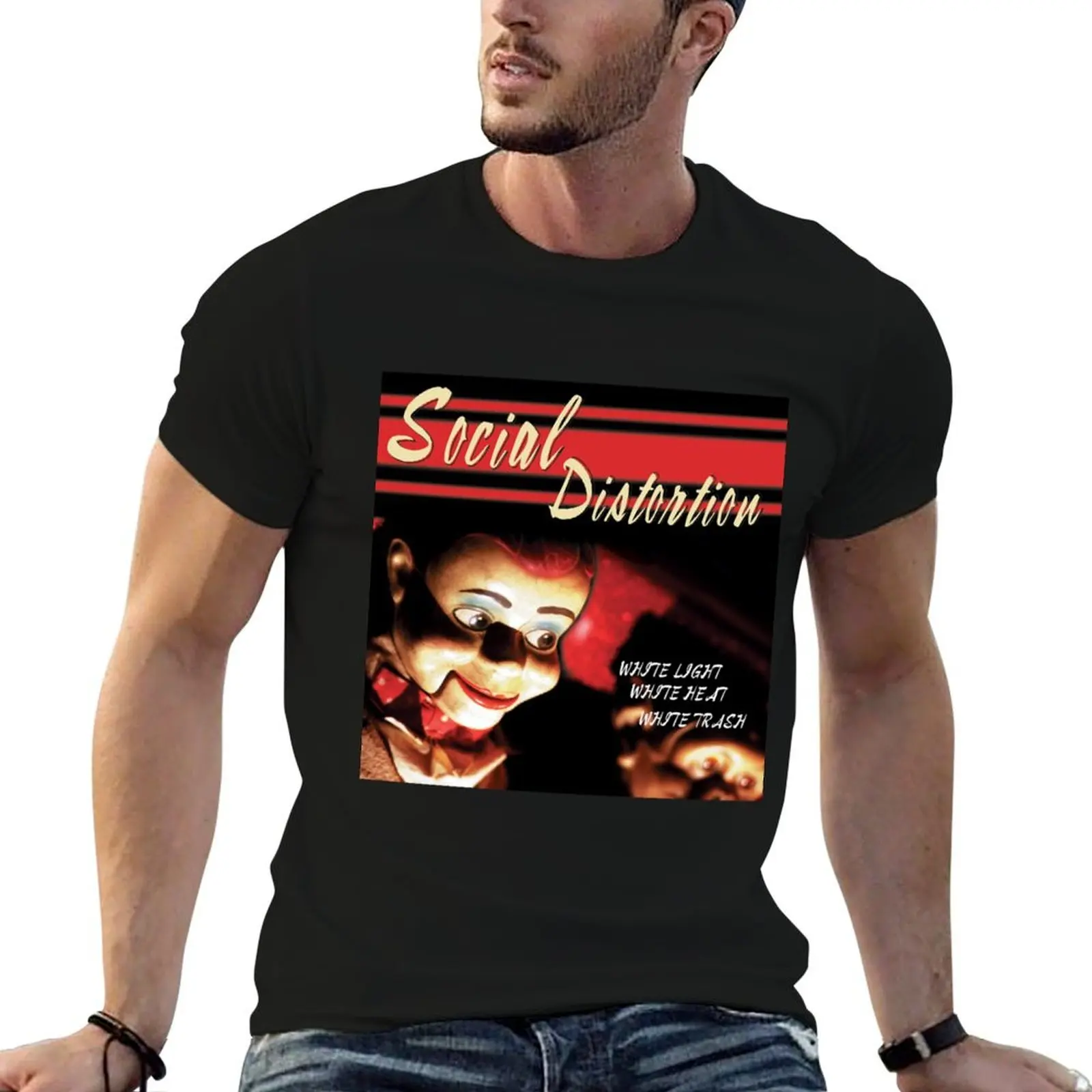 تي شيرت أبيض فاتح أبيض حراري سلة المهملات البيضاء تي شيرت مطبوع للرجال تي شيرت مضحك تي شيرت فكاهة داكنة #4